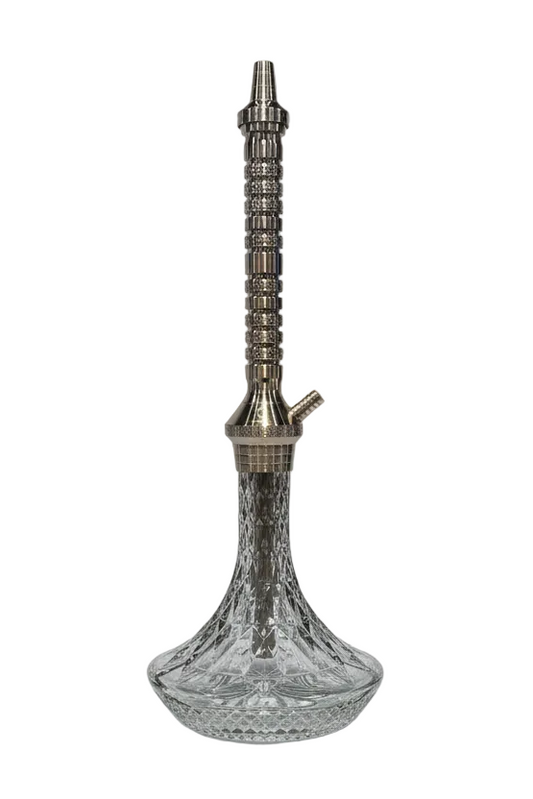 Silver - 7 Star Medium-3 Hookah - Wee Smoke N' Vape