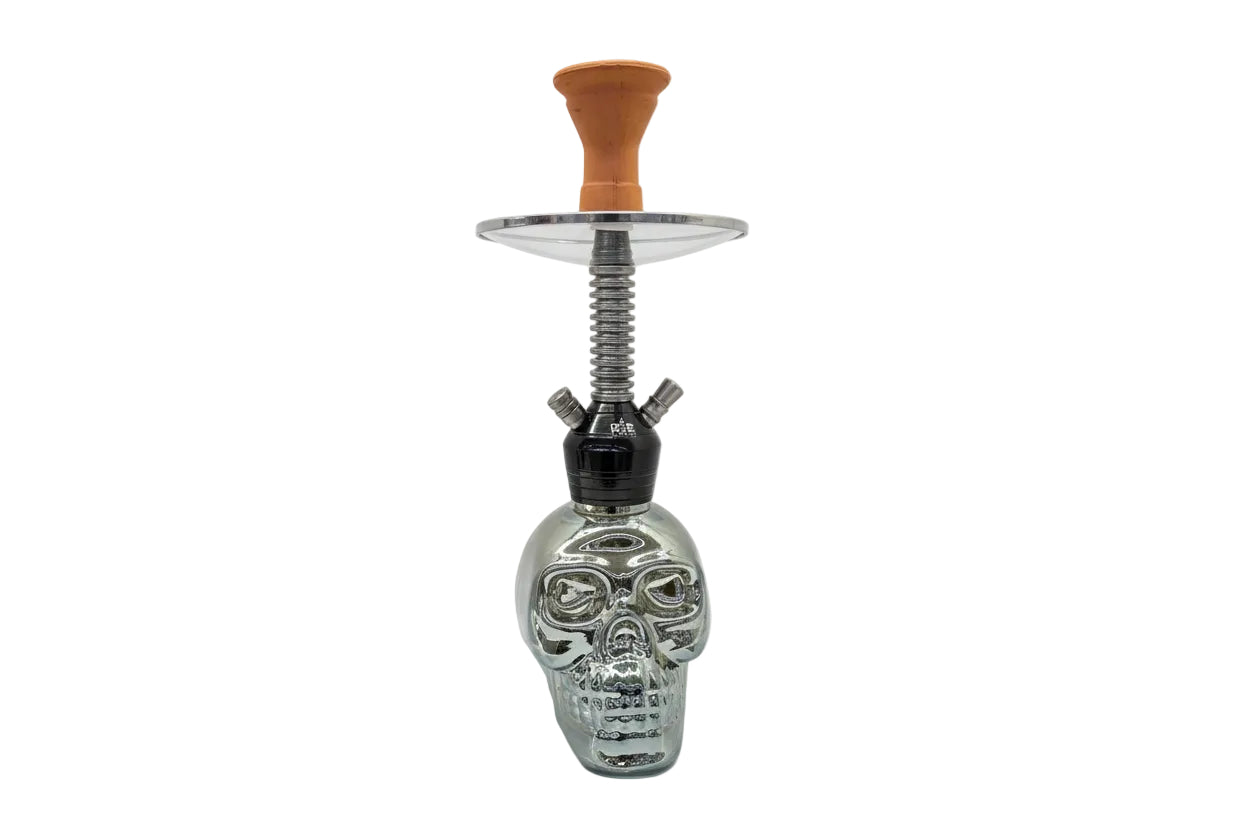 Wee Shisha - SKULL 19" Hookah - Silver - Wee Shisha N Vape