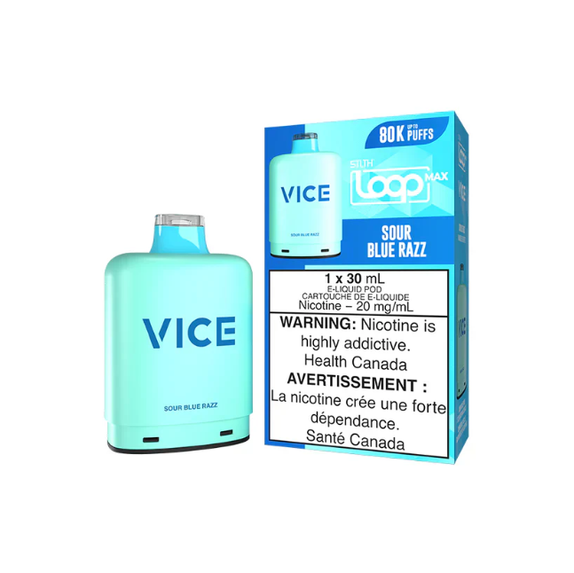 Sour Blue Razz - STLTH Loop Max x Vice Pod - Wee Shisha N' Vape