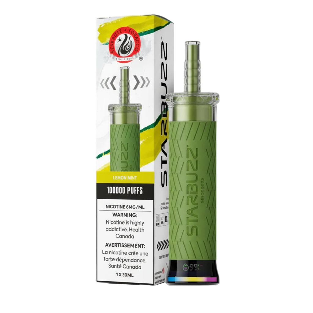 Starbuzz 100k Disposable Shisha Vape - Lemon Mint - Wee Shisha N Vape