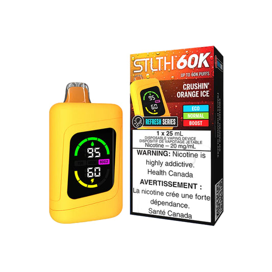 Stlth 60K - Crushin' Orange Ice - Wee Shisha N Vape