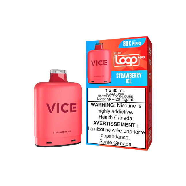 Strawberry Ice - STLTH Loop Max x Vice Pod - Wee Shisha N' Vape