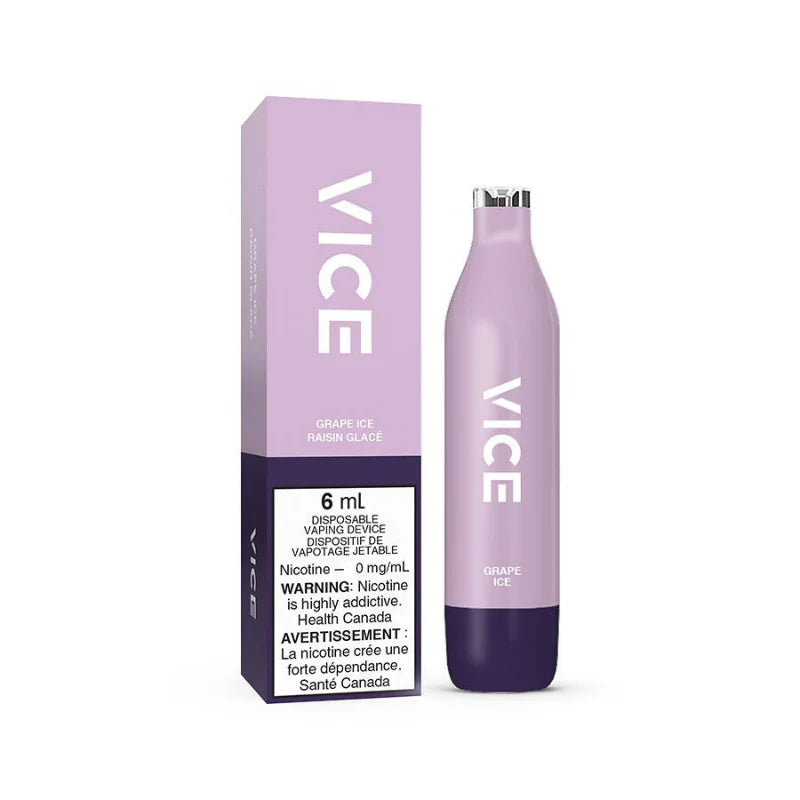 Vice 2500 Nic Free - Grape Ice - Wee Shisha N Vape