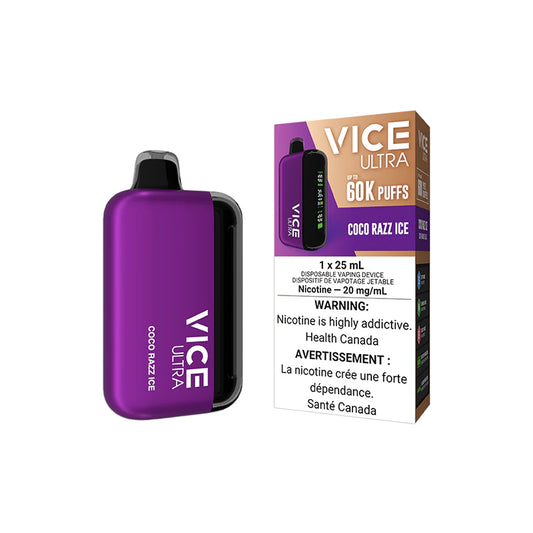 Vice Ultra 60kPuffs - Coco Razz Ice - Disposable - Wee Shisha N Vape