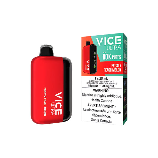 Vice Ultra 60kPuffs -  Frosty Peach Melon - Disposable - Wee Shisha N Vape