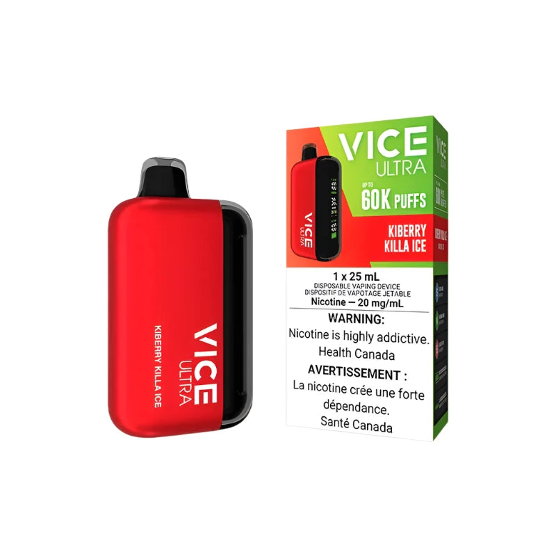 Vice Ultra 60kPuffs -Kiberry Killa Ice - Disposable - Wee Shisha N Vape