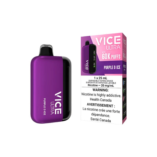 Vice Ultra 60kPuffs - Purple D Ice - Disposable - Wee Shisha N Vape