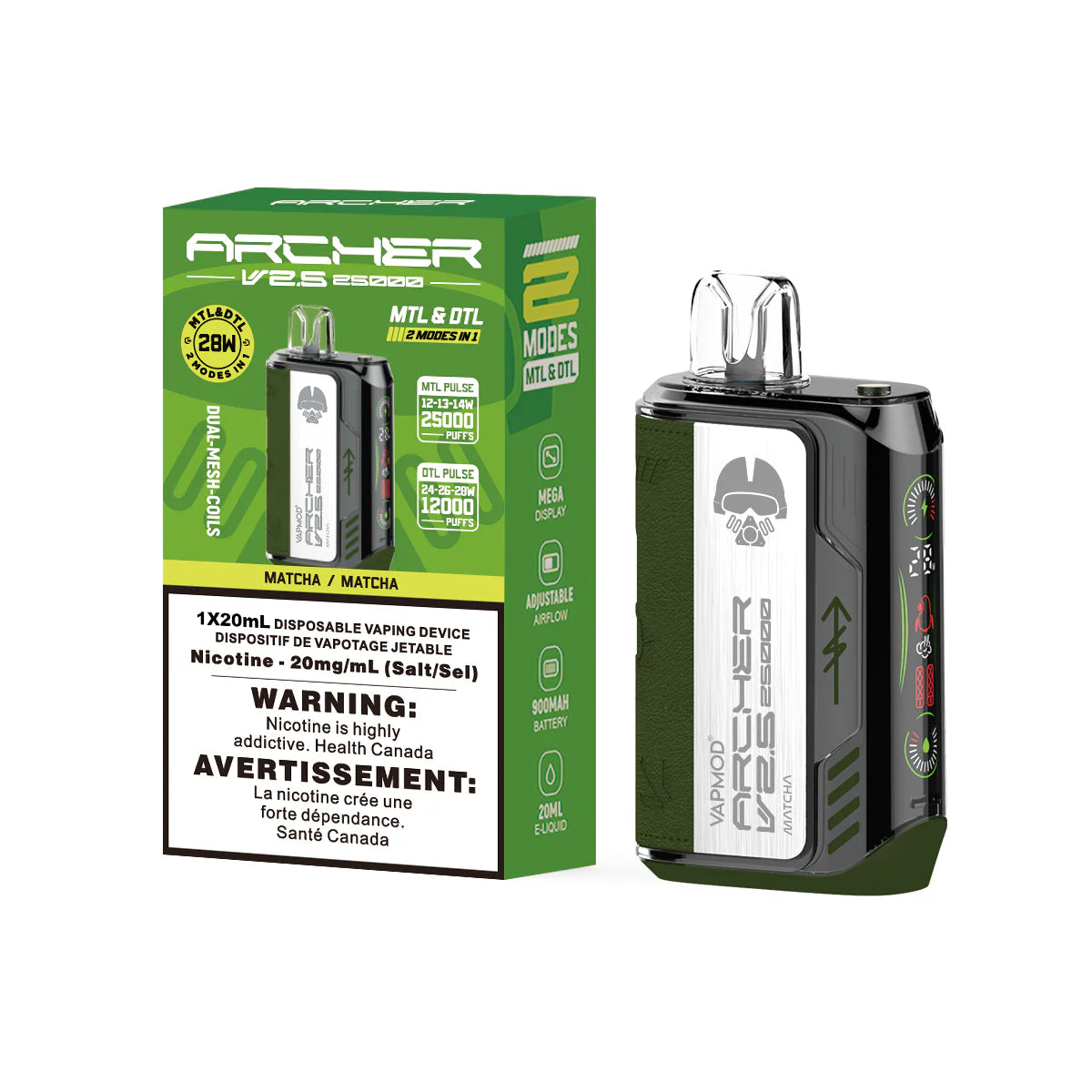 Vapmod Archer v2.5 - Matcha-Wee Shisha N Vape