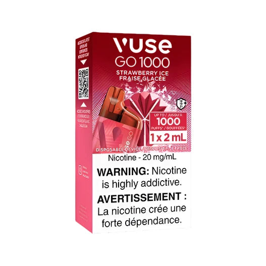 Vuse Go 1000 - Strawberry Ice - Wee Shisha N Vape