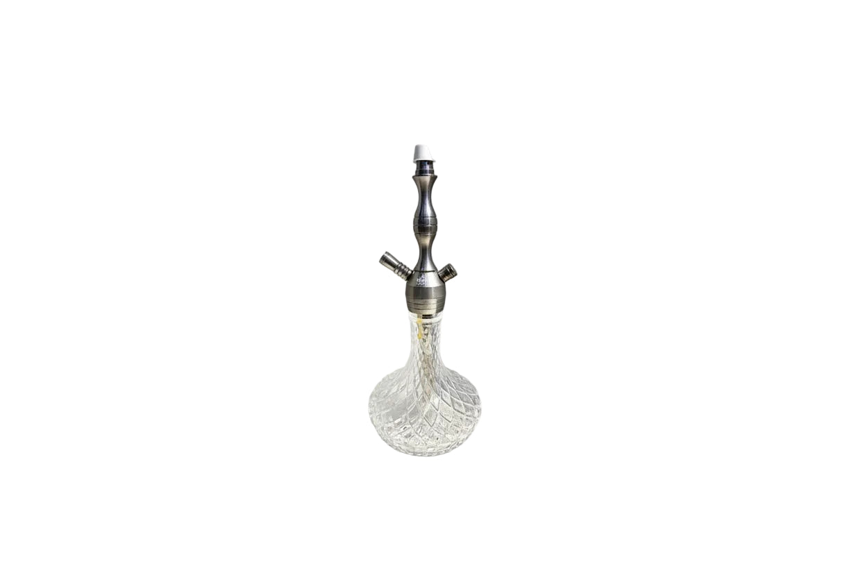 Wee Shisha - 19" Colored Hookah - Silver - Wee Shisha N Vape