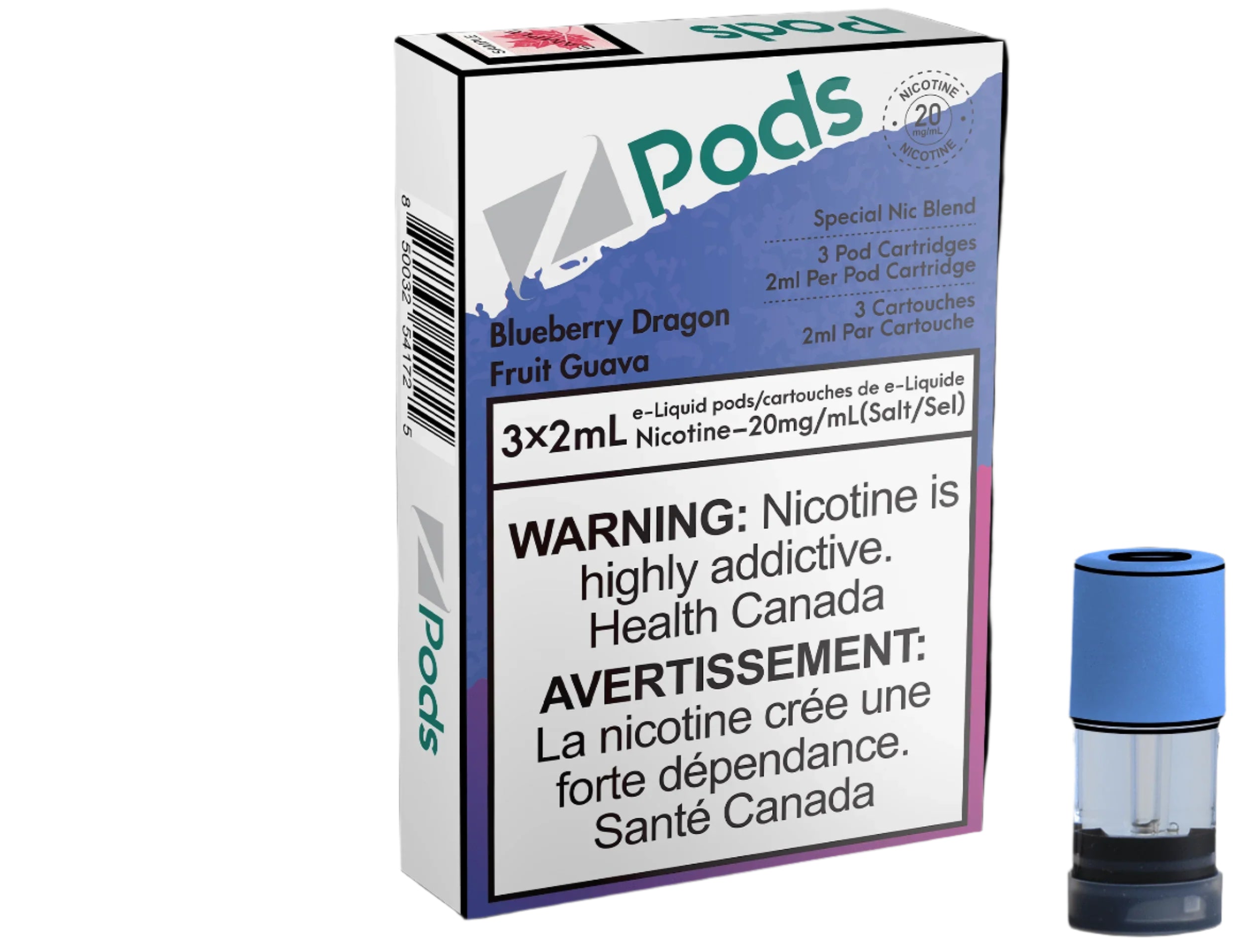 Z Pod - Blueberry Dragon Fruit Guava - Wee Shisha N Vape