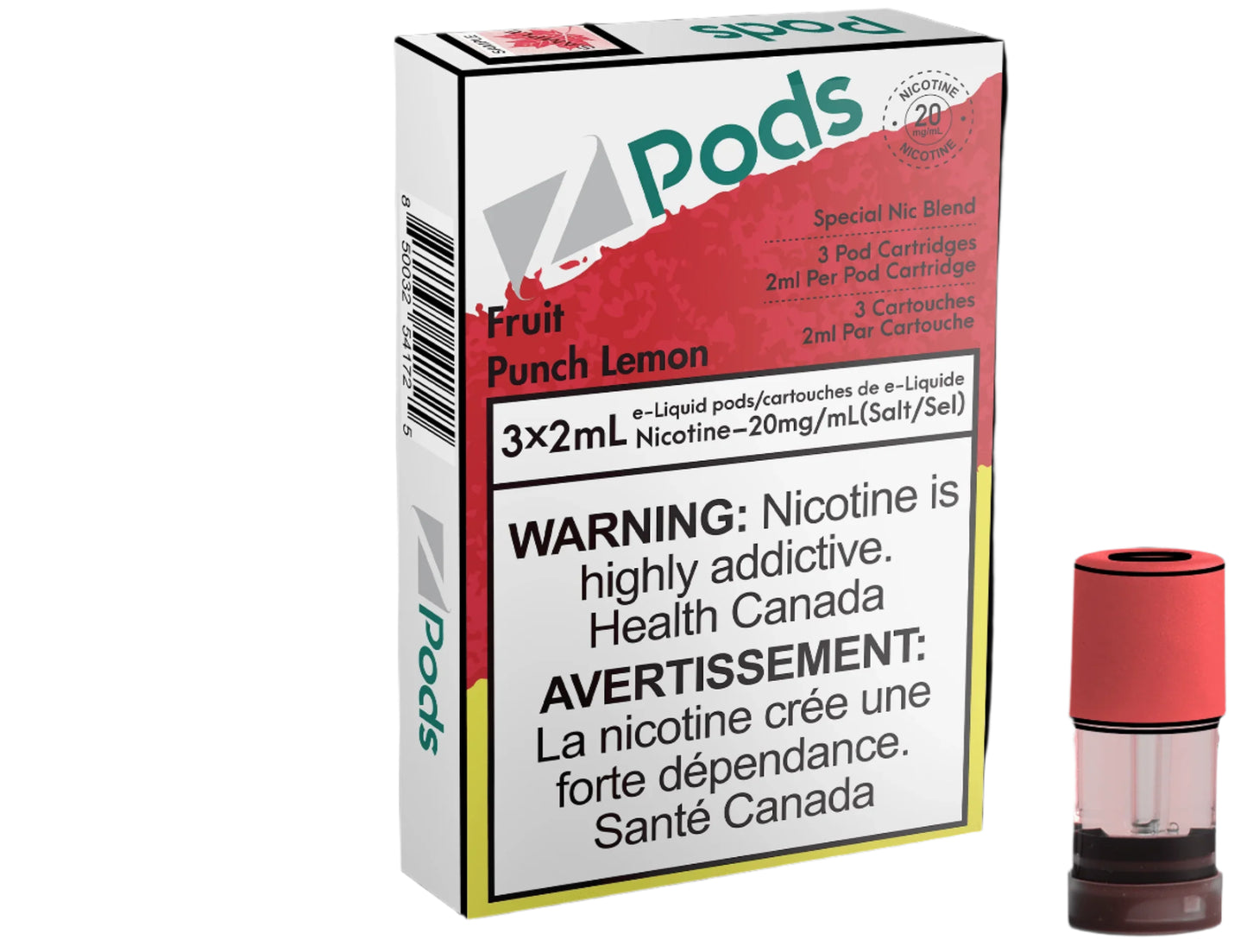 Z Pod - Fruit Nectar Lemon - Wee Shisha N Vape