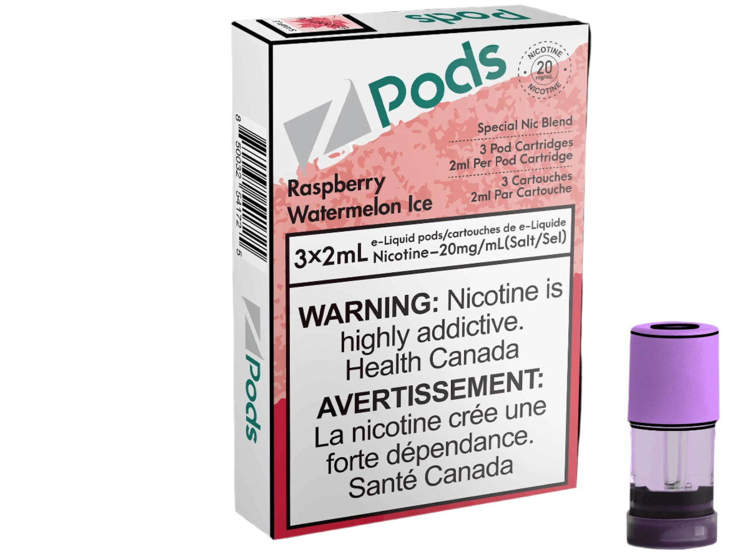 Z Pod - Raspberry Watermelon Ice - pod - wee shisha n vape