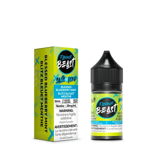 Flavour Beast Salts 20mg - Blessed Blueberry Mint - E Liquid - Wee Shisha N Vape