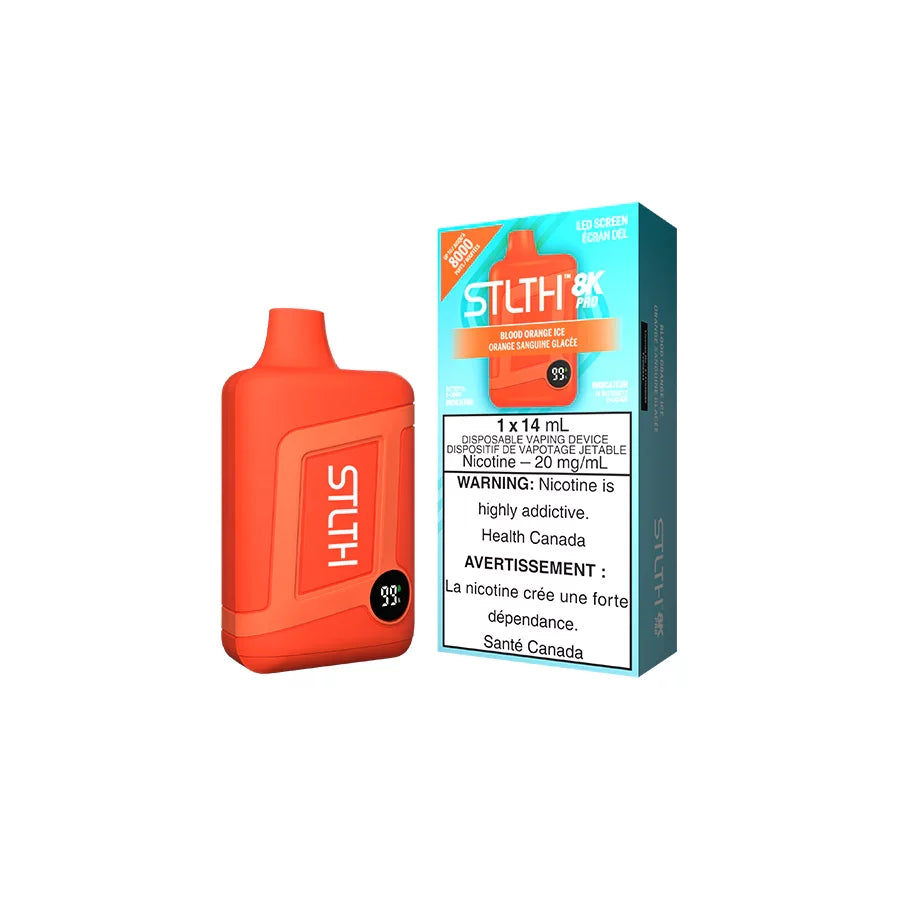 Stlth 8k Pro - Blood Orange Ice - Disposable - Wee Shisha N Vape