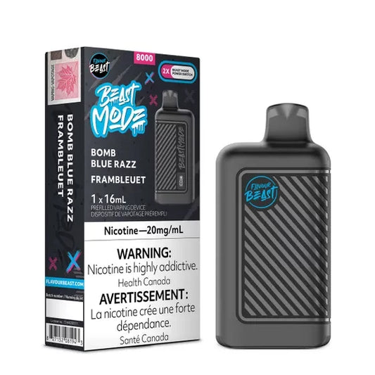 Flavour Beast Beast Mode 8000 – Bomb Blue Razz - Disposable - Wee Shisha N Vape