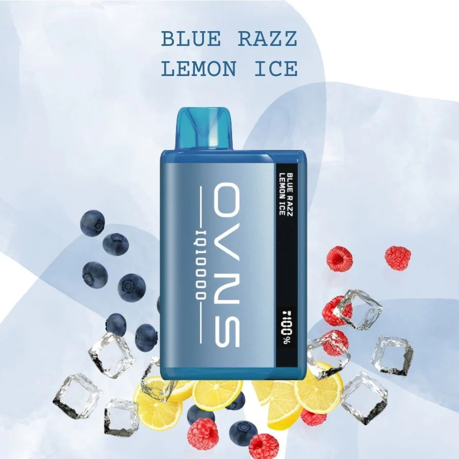 OVNS IQ 10000 - Blue Razz Lemon Ice - Disposable - Wee Shisha N Vape