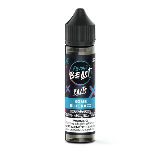 bomb blue razz - 60 ml eiquid - wee shisha n vape