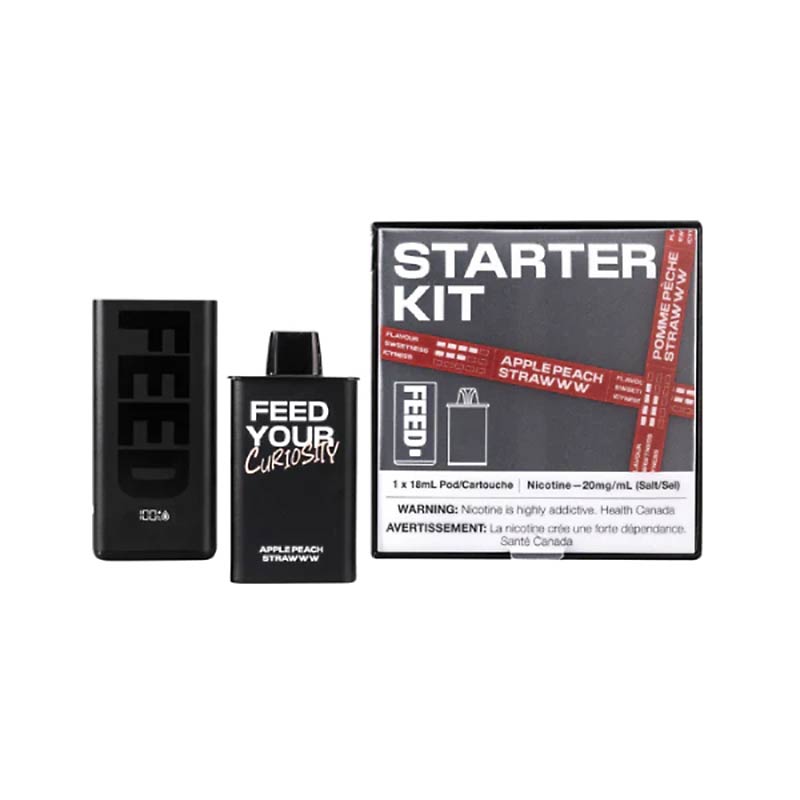 Apple Peach Strawww FEED Device Kit - device - Wee Shisha N Vape