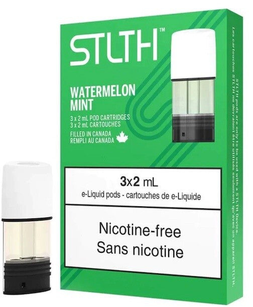 Stlth Pod Nicotine Free - Watermelon Mint - Pods - Wee Shisha N Vape