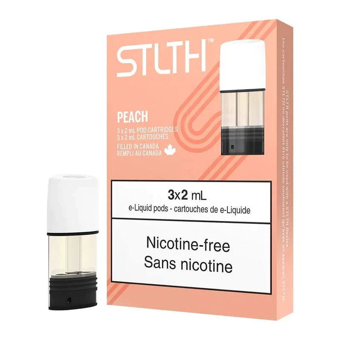 Stlth Pod Nicotine Free - Peach - Pods - Wee Shisha N Vape