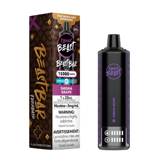 Flavour Beast Beast Mode Max 15000 - Shisha Grape- Wee Shisha N Vape