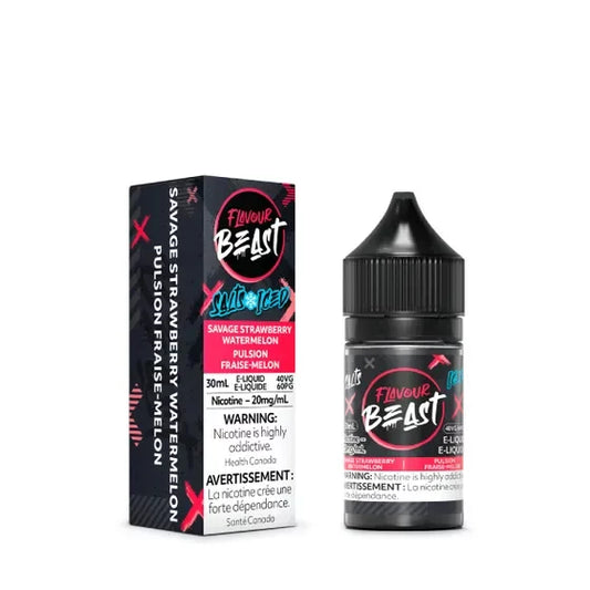 Flavour Beast Salts 20mg - Savage Strawberry Watermelon - E liquid - Wee Shisha N Vape