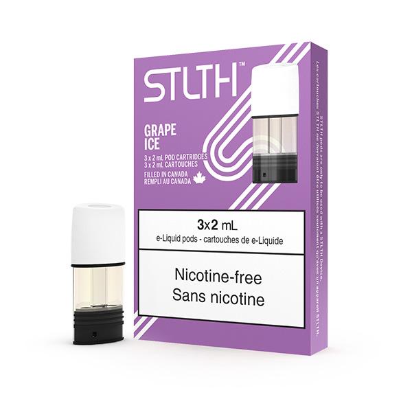 Stlth Pod Nicotine Free - Grape Ice - Pods - Wee Shisha N Vape