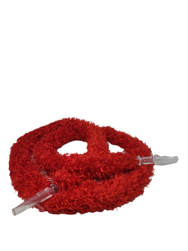 Hookah Hose Soft Furry - Red - Wee Shisha N Vape