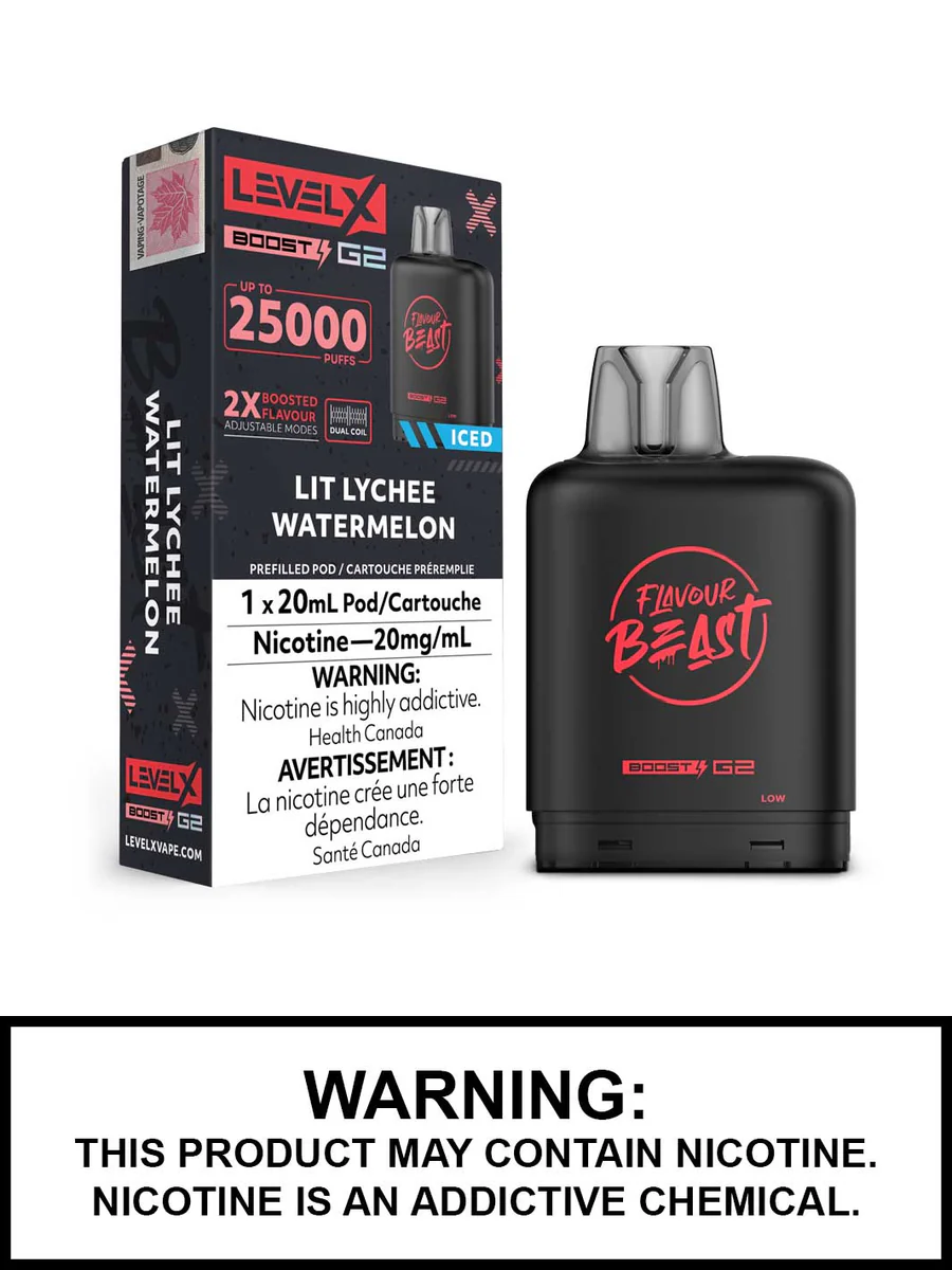 Flavour Beast Level X Boost G2 25K - Lit Lychee Watermelon - Wee Shisha N Vape