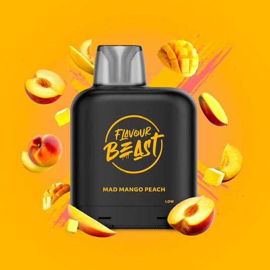 Flavour Beast Level X Pod - Mad Mango Peach - Pods - Wee Shisha N Vape