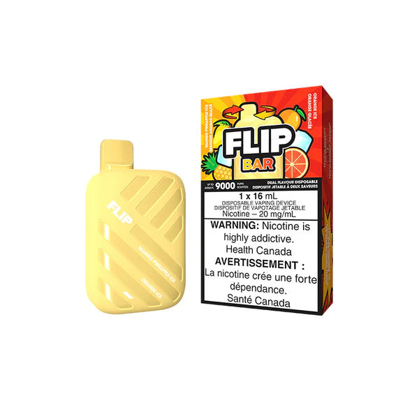 Flip Bar - Mango Pineapple Ice & Orange Ice - Disposable - Wee Shisha N Vape
