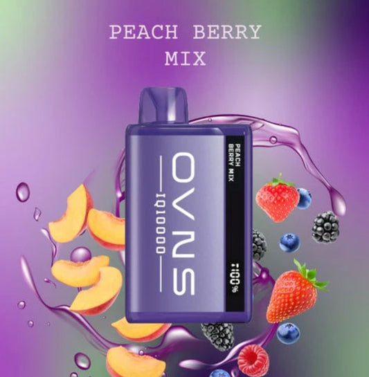 OVNS IQ 10000 - Peach Berry Mix - Disposable - Wee Shisha N Vape
