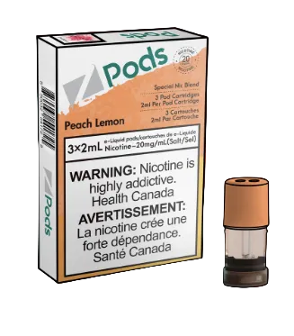 peach lemon - z pod - wee shisha n vape
