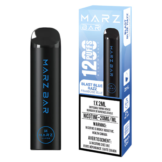 Marz Bar-1200 Puffs - Blast Blue Razz - Wee Shisha N Vape