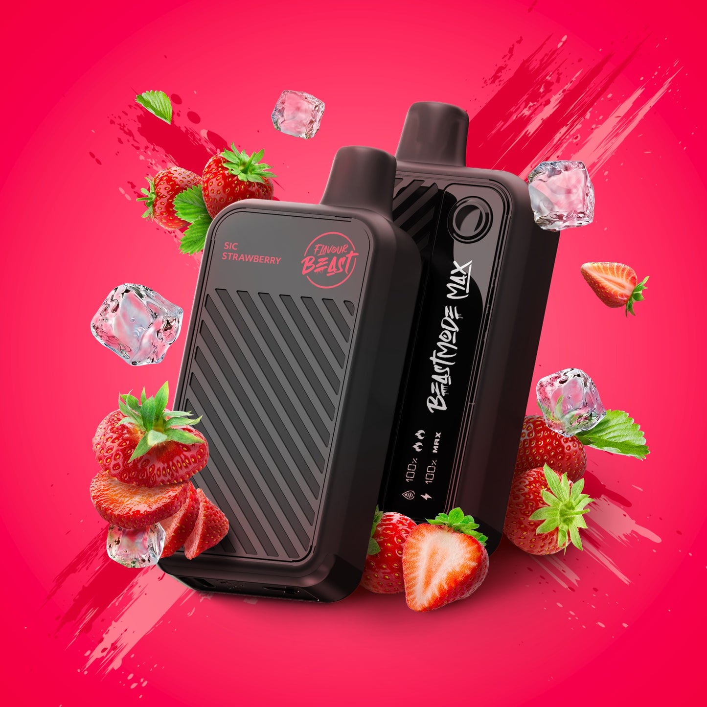 Flavour Beast Beast Mode Max 18000 - SIC Strawberry Iced - Disposable - Wee Shisha N Vape
