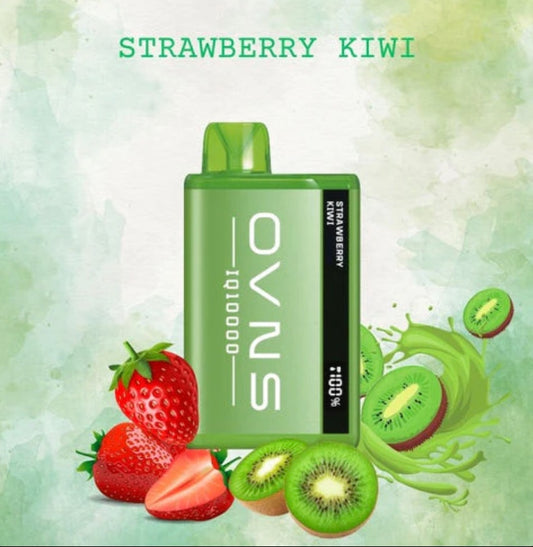 OVNS IQ 10000 - Strawberry Kiwi Ice - Disposable - Wee Shisha N Vape