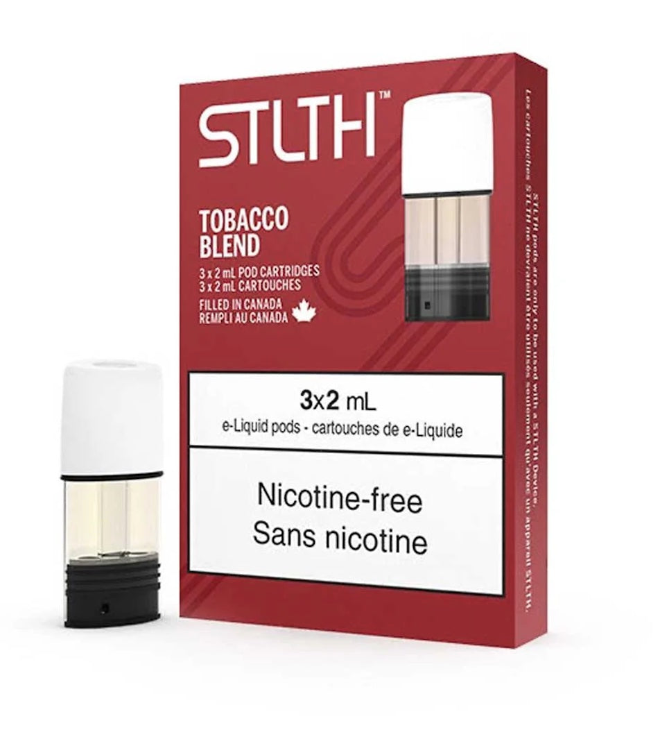 Stlth Pod Nicotine Free - Tobacco Blend - Pods - Wee Shisha N Vape