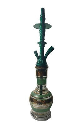 Green Khalil Mamoon (20") Nijmah 1 Hose Hookah - hookah - Wee Shisha N Vape