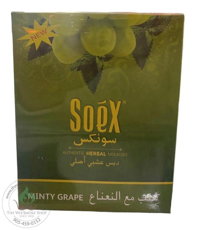 Minty Grape Soex Herbal Molasses (250g)-Hookah accessories-The Wee Smoke Shop
