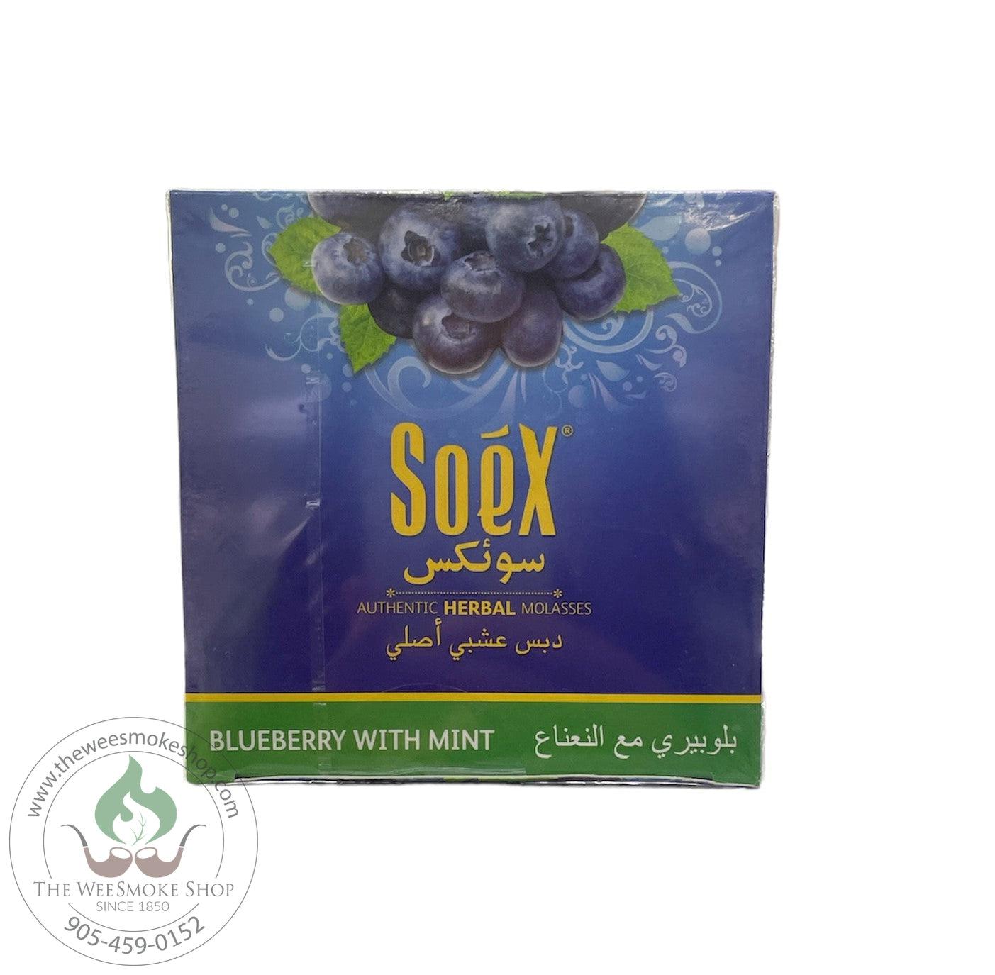 Blueberry with Mint Soex Herbal Molasses (250g)-Hookah accessories-The Wee Smoke Shop